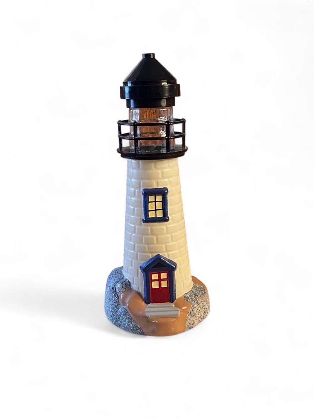Vintage Hand Painted Avon Old Spice Lighthouse Decanter 1970s-80s